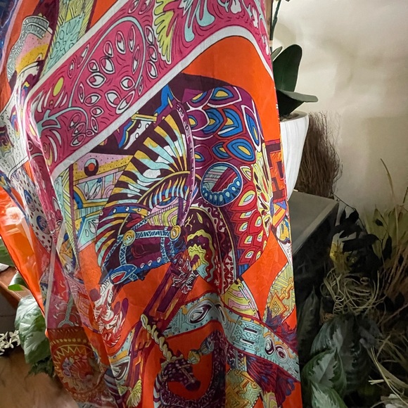 Hermès Paris Le Songe De La Licorne Silk Shawl Wrap Scarf.🧣🍂🍁 - Picture 14 of 16